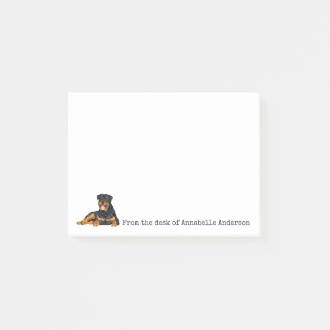 Rottweiler Personalize Notes (Front)