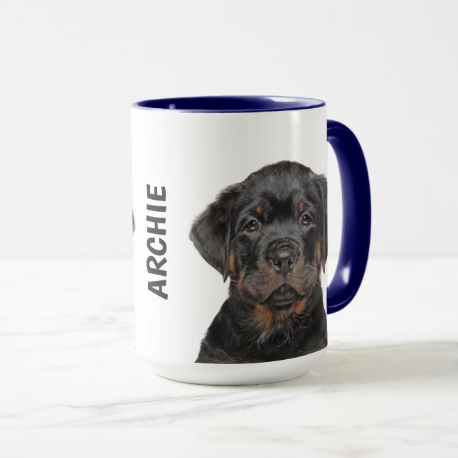 Rottweiler Personalized  Mug (Front Right)