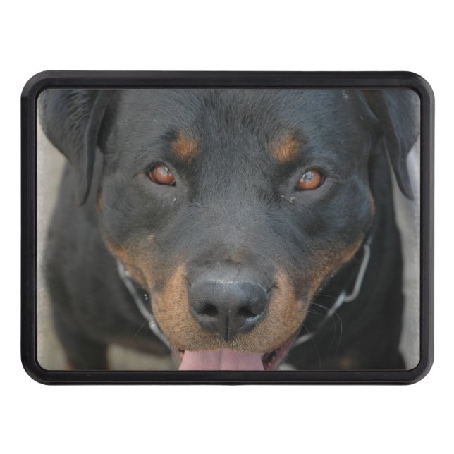 Rottweiler Picture Trailer Hitch Cover (Front)