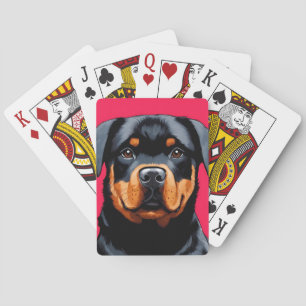 Rottweiler Playing Cards