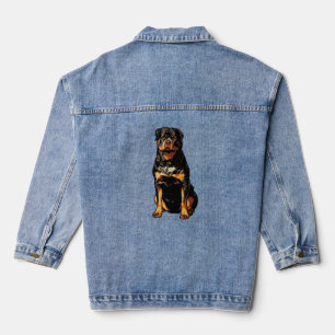 Rottweiler Pop Art de style comic en demi-teinte C