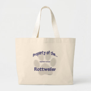 Rottweiler Property Large Tote Bag