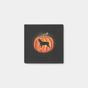 rottweiler pumpkin halloween costume dog lover post-it notes