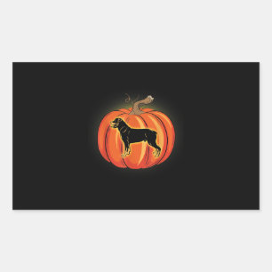 rottweiler pumpkin halloween costume  dog lover sticker