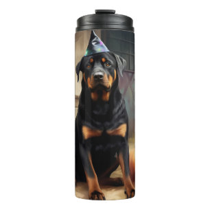 Rottweiler Pumpkins Halloween Scary  Thermal Tumbler
