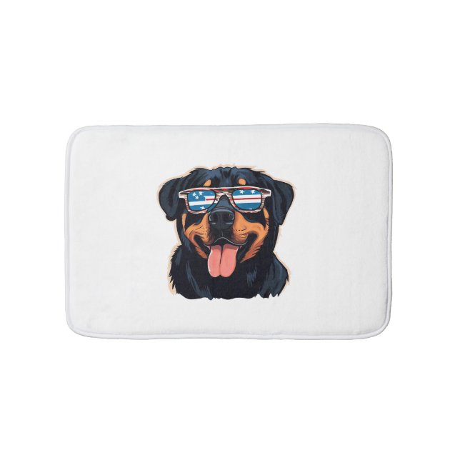 Rottweiler Puppy Bath Mat (Front)