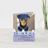 Rottweiler Puppy Birthday Greetings