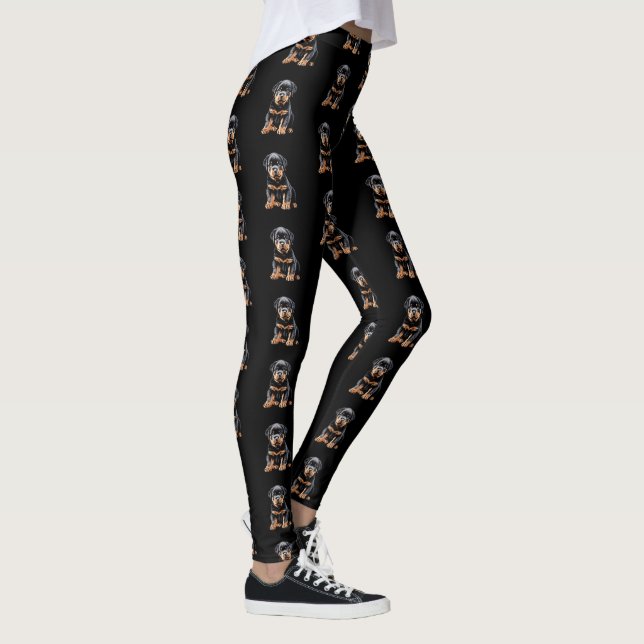 Rottweiler Puppy Leggings 1 (Right)