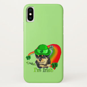 Rottweiler Puppy St Pattys Case-Mate iPhone Case
