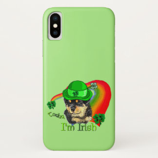 Rottweiler Puppy St Pattys Case-Mate iPhone Case