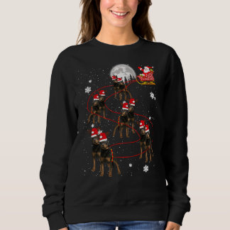 Rottweiler Reindeer Santa Xmas Dog 2 Sweatshirt