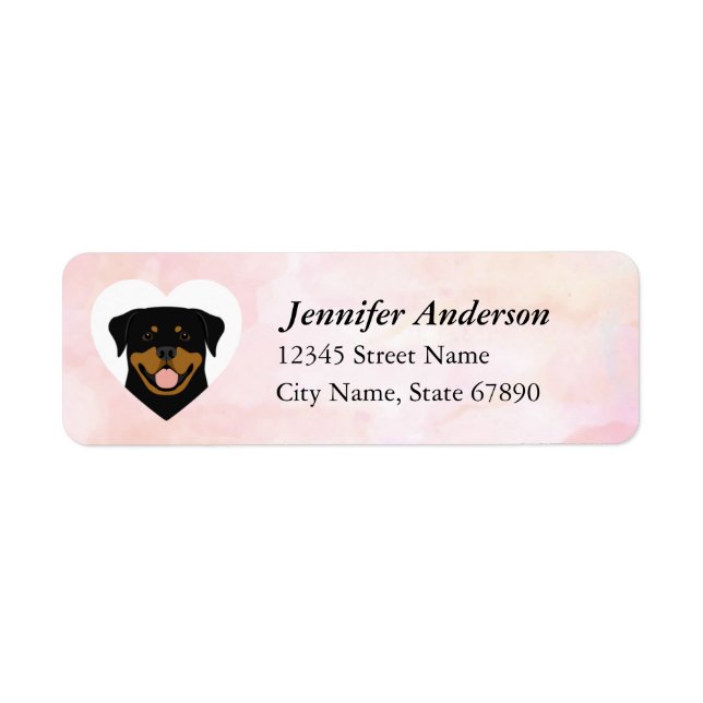 Rottweiler Return Address Labels (Front)