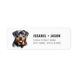 Rottweiler Return Address Labels