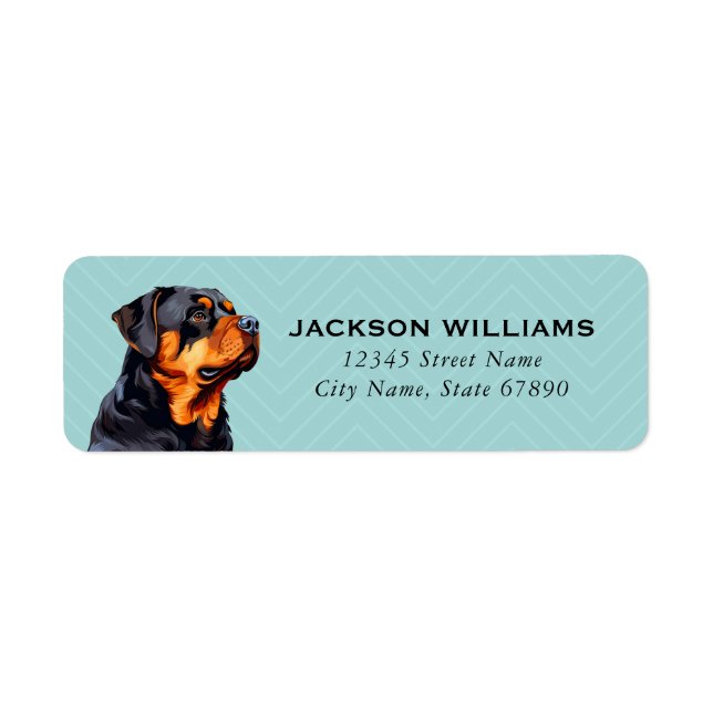 Rottweiler Return Address Labels (Front)