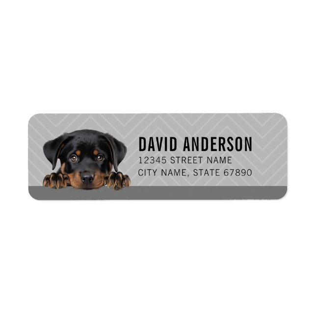 Rottweiler Return Address Labels (Front)