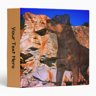 Rottweiler Rock Cliff Fantasy Art Personalized Binder