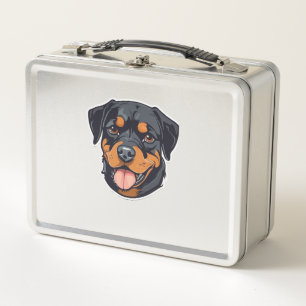 Rottweiler Romp From Puppies to Paw-some Partners Metal Lunch Box