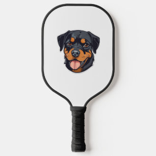 Rottweiler Romp From Puppies to Paw-some Partners Pickleball Paddle