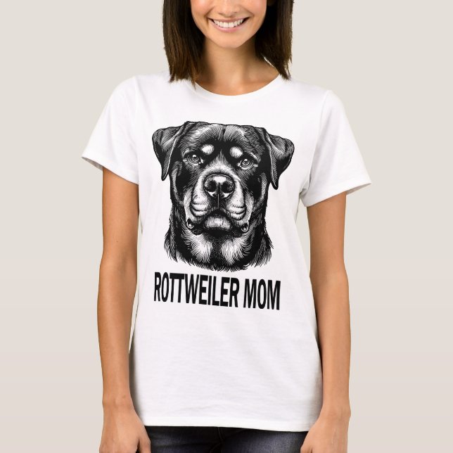 Rottweiler - Rotti- Rottweiler Mom T-Shirt (Front)