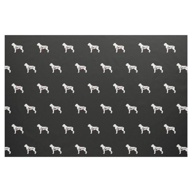 Rottweiler (Rottie) Love Fabric (Fat Quarter)