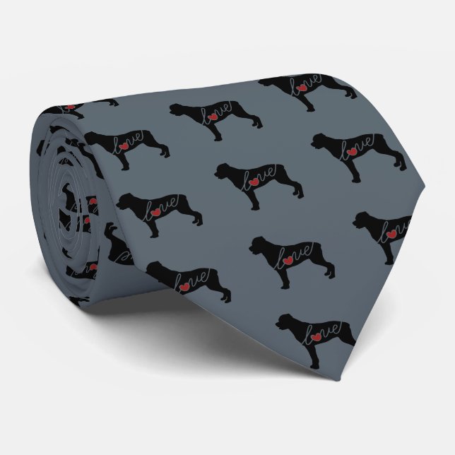 Rottweiler (Rottie) Love Tie (Rolled)
