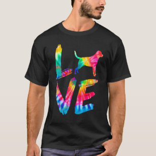 Rottweiler Rottie Tie Dye Love Dog Mom Dad T-Shirt
