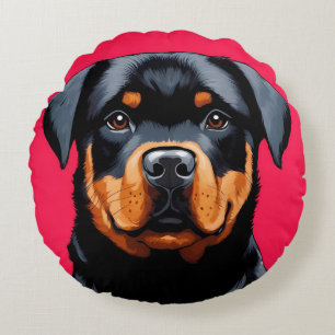 Rottweiler Round Pillow