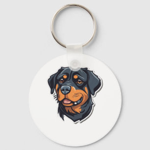 Rottweiler Royalty Pawsitively Adorable Rottie Cha Keychain