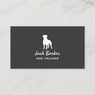Rottweiler Silhouette Business Card