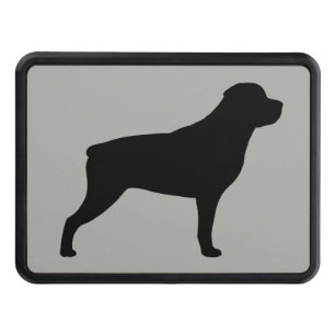 Rottweiler Silhouette Trailer Hitch Cover