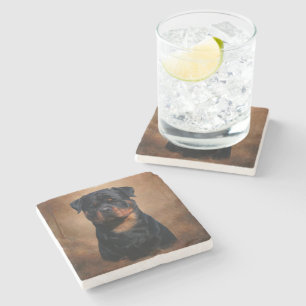 Rottweiler Stone Coaster