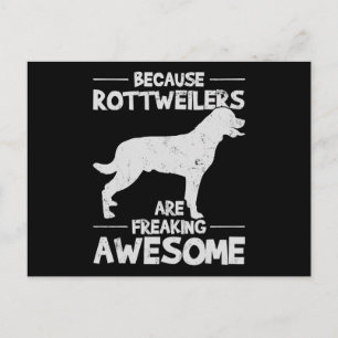 Rottweiler T-Shirt Copy Holiday Postcard