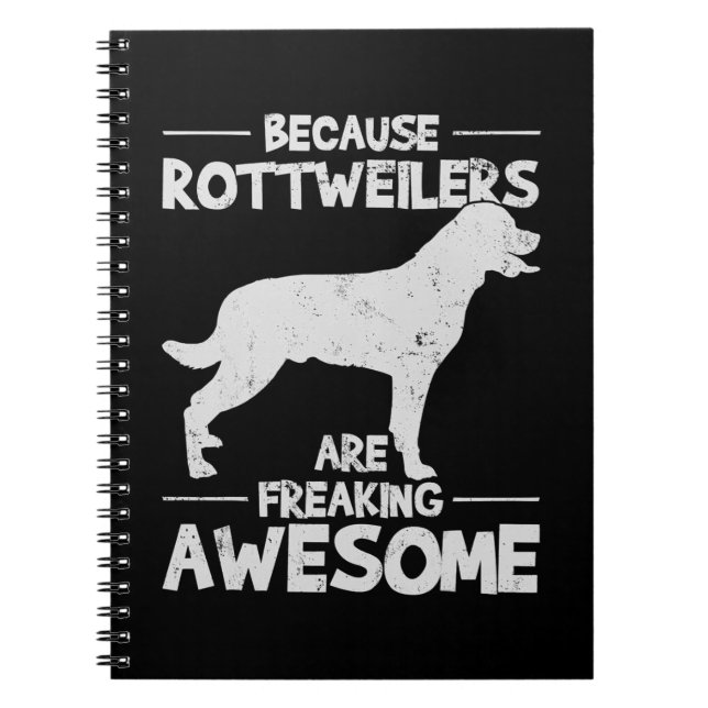 Rottweiler T-Shirt Copy Notebook (Front)