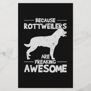 Rottweiler T-Shirt Copy Stationery