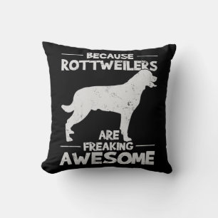 Rottweiler T-Shirt Copy Throw Pillow