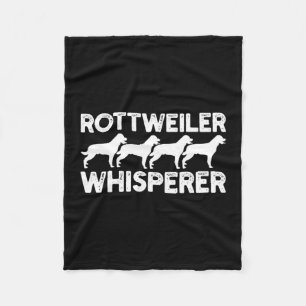 Rottweiler T-Shirt Fleece Blanket