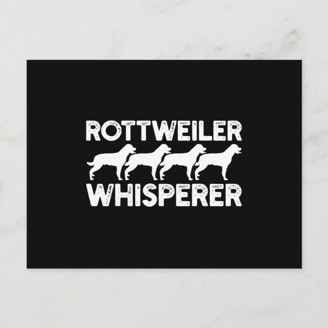 Rottweiler T-Shirt Postcard (Front)