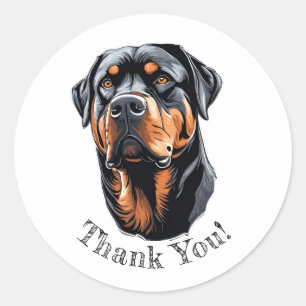 Rottweiler Thank You!  Stickers