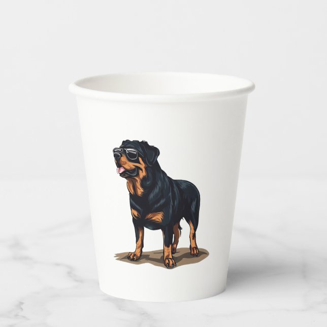 Rottweiler The Explorer Paper Cups (Front)