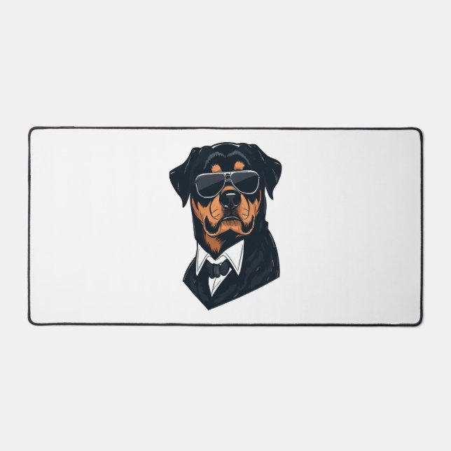 Rottweiler The Gentlemen  Desk Mat (Front)