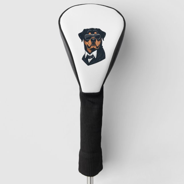 Rottweiler The Gentlemen  Golf Head Cover (Front)