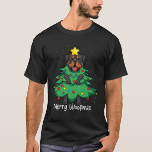 Rottweiler Tree Gifts Funny Rottie Mom Dad Dog For T-Shirt