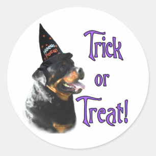 Rottweiler Trick Classic Round Sticker