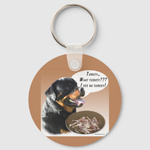 Rottweiler Turkey Keychain