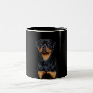 Rottweiler Two-Tone coffee mug