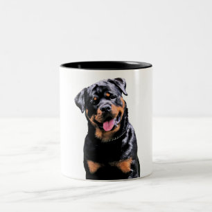 Rottweiler Two-Tone Coffee Mug