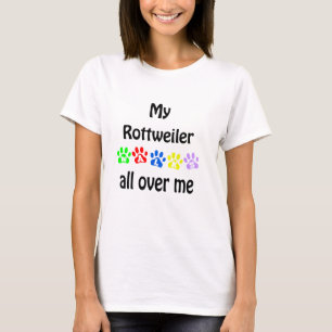 Rottweiler Walks Design T-Shirt