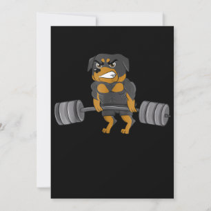 Rottweiler Weightlifting Bodybuilding  Dog Announcement