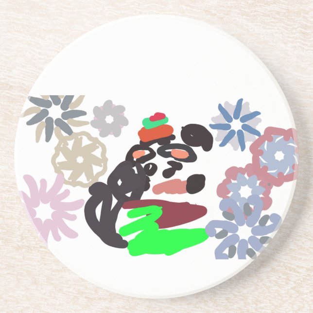 Rottweiler Winter  Coaster (Front)