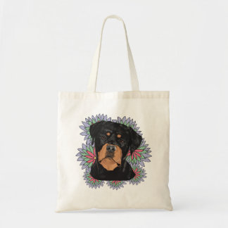 Rottweilers are Delicate Flowers Tote Bag
